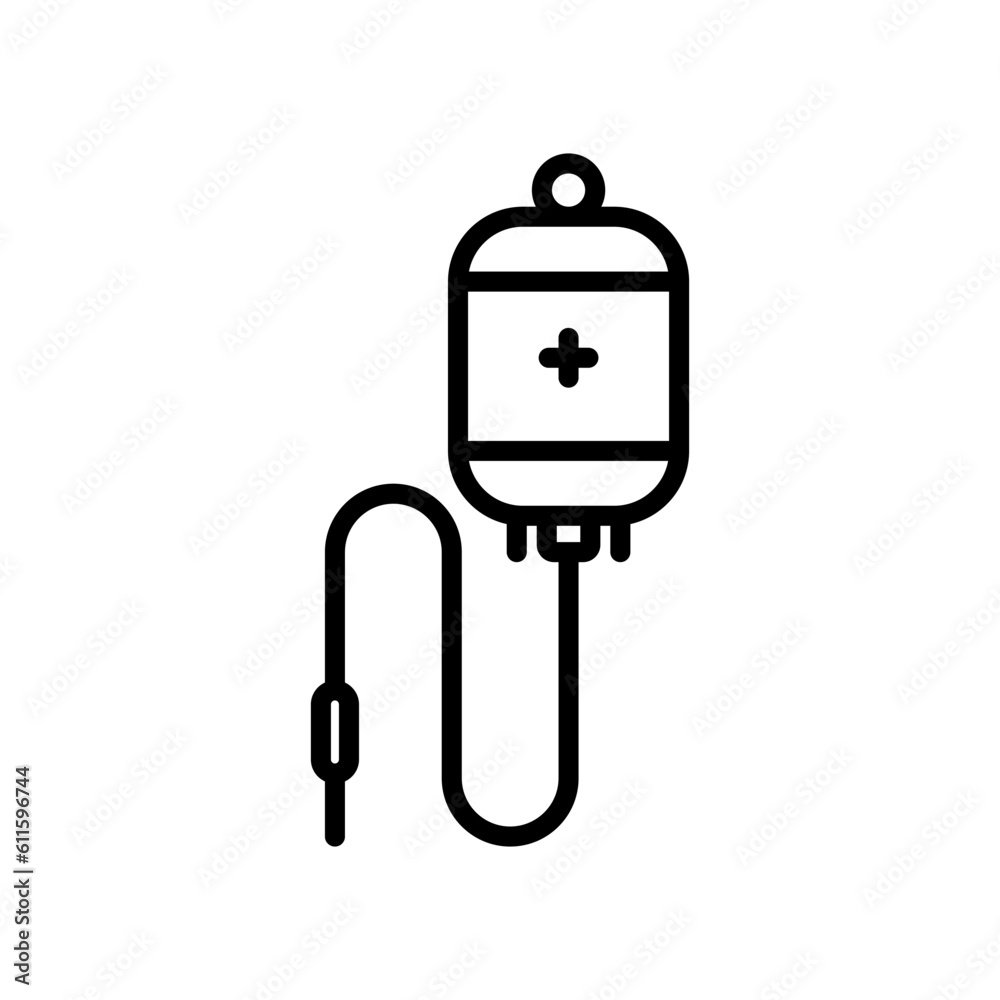 infuse IV sign symbol vector icon