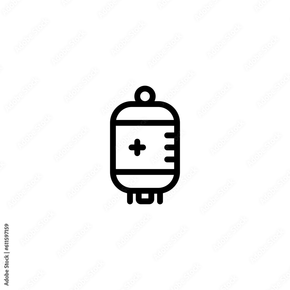 infuse IV sign symbol vector icon infuse IV sign symbol vector icon