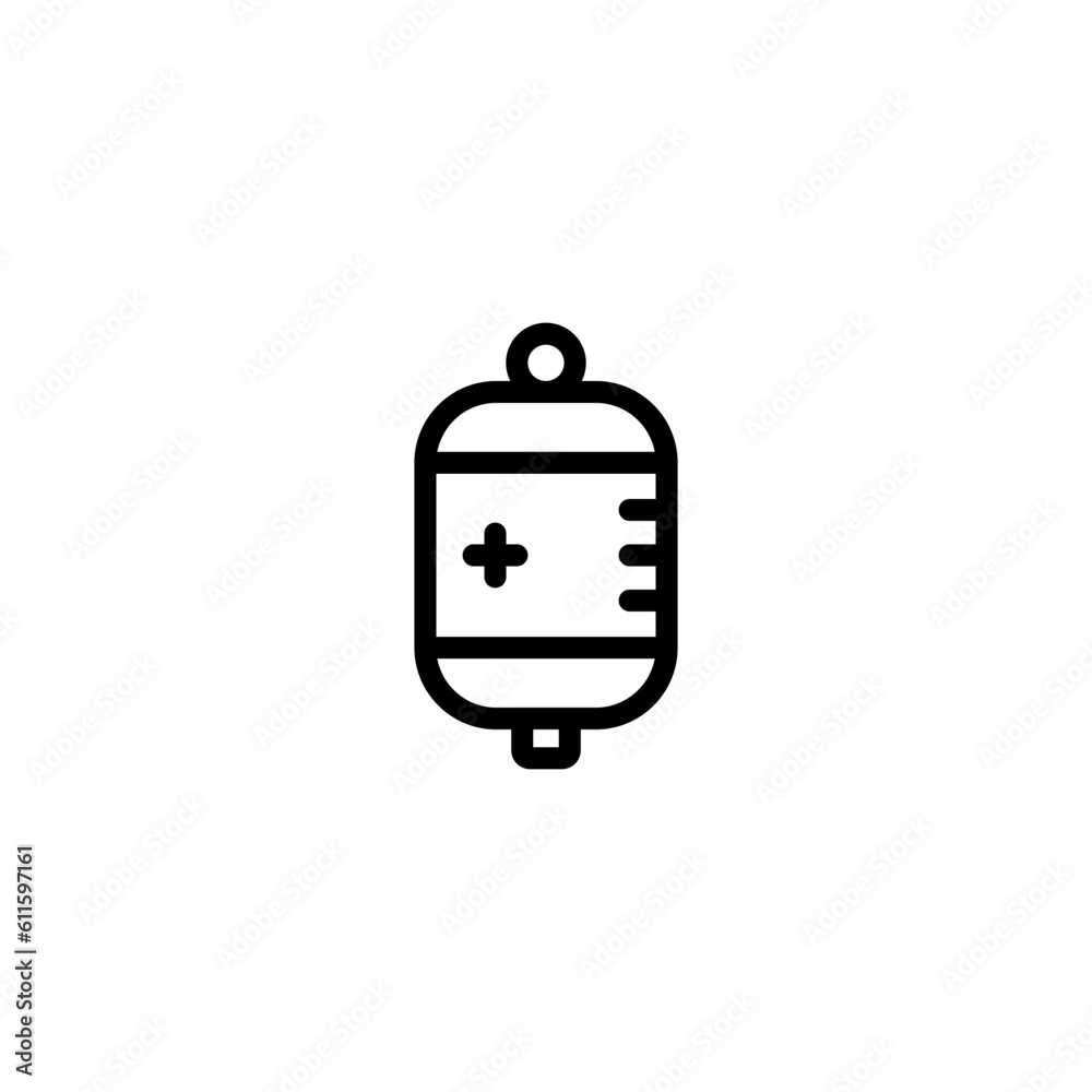 infuse IV sign symbol vector icon infuse IV sign symbol vector icon