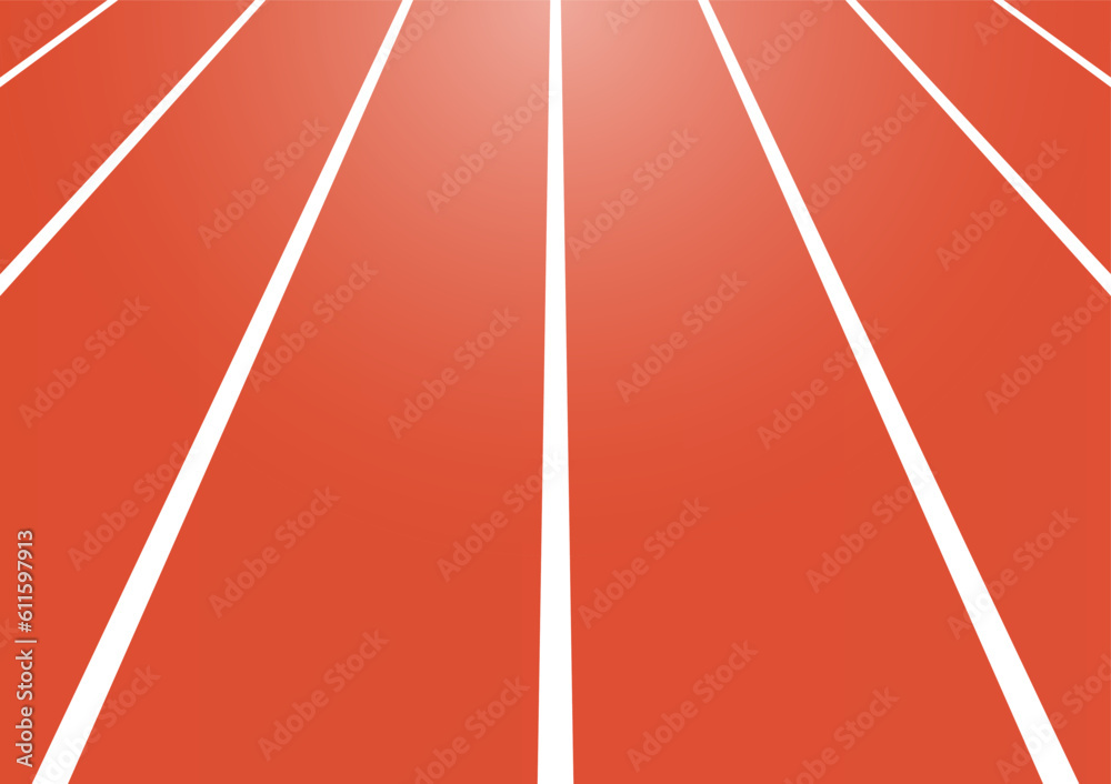 Running Track or Athlete Track Background Texture. Vector Illustration. 