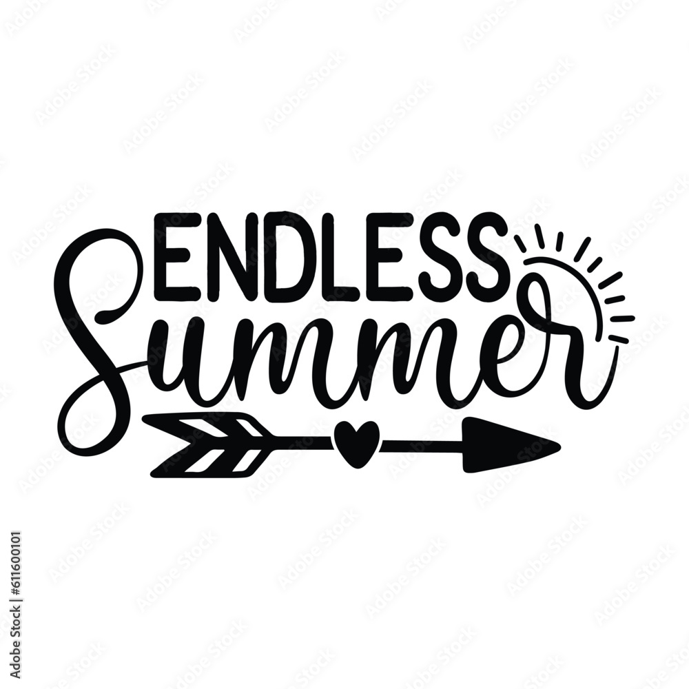 Endless summer vector arts eps