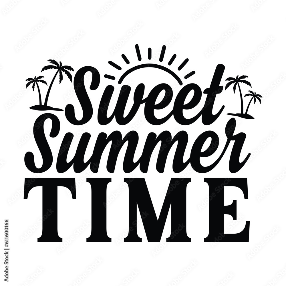 Sweet summer time vector arts