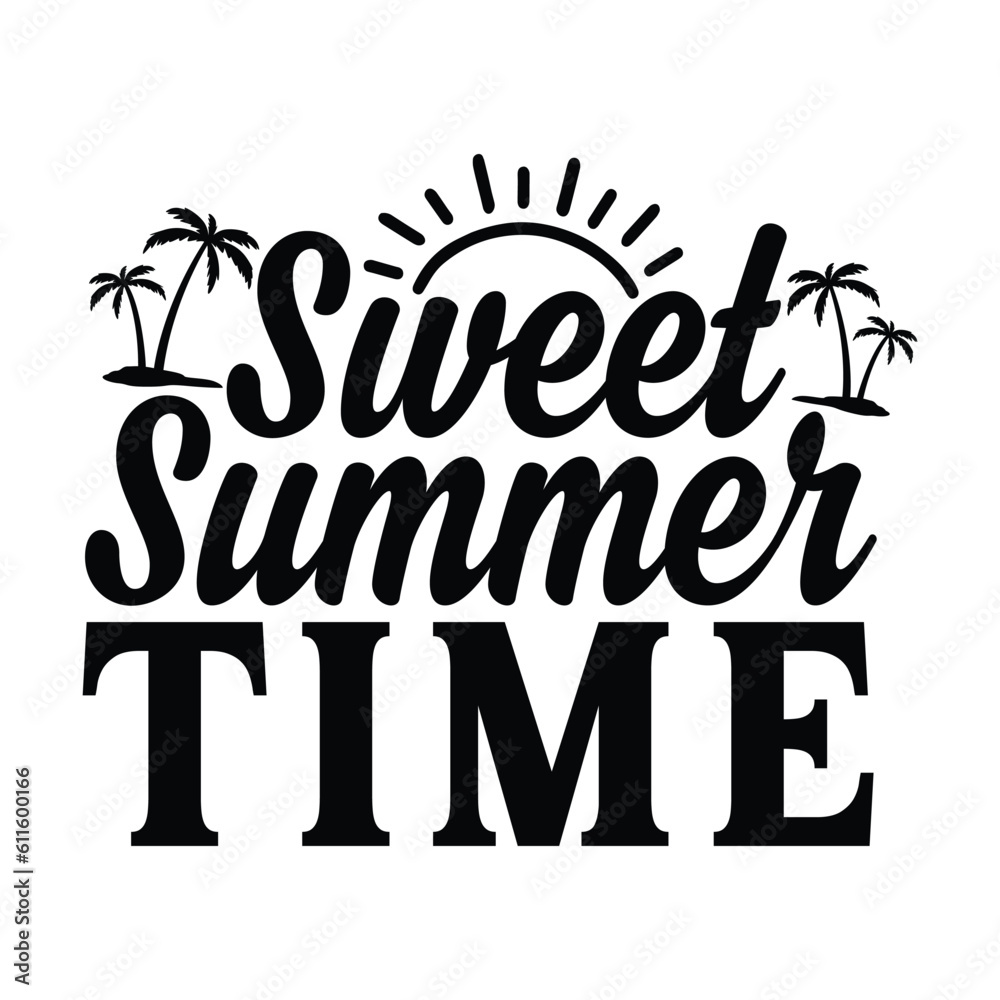 Sweet summer time vector arts Sweet summer time vector arts