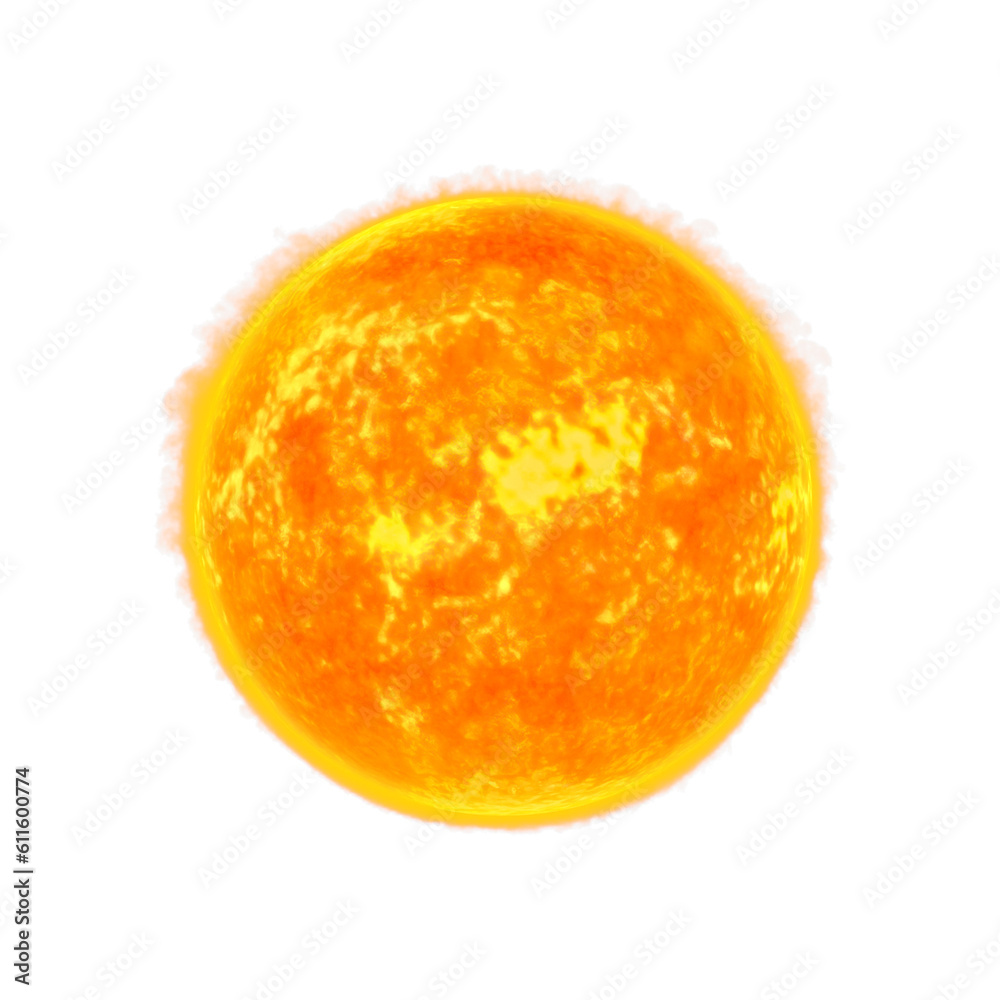 Sun view with transparent background. Sun view with transparent background.