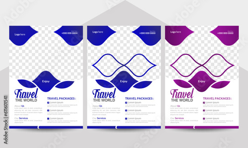 Professional & Modern Travel Flyer Design template for Development your business