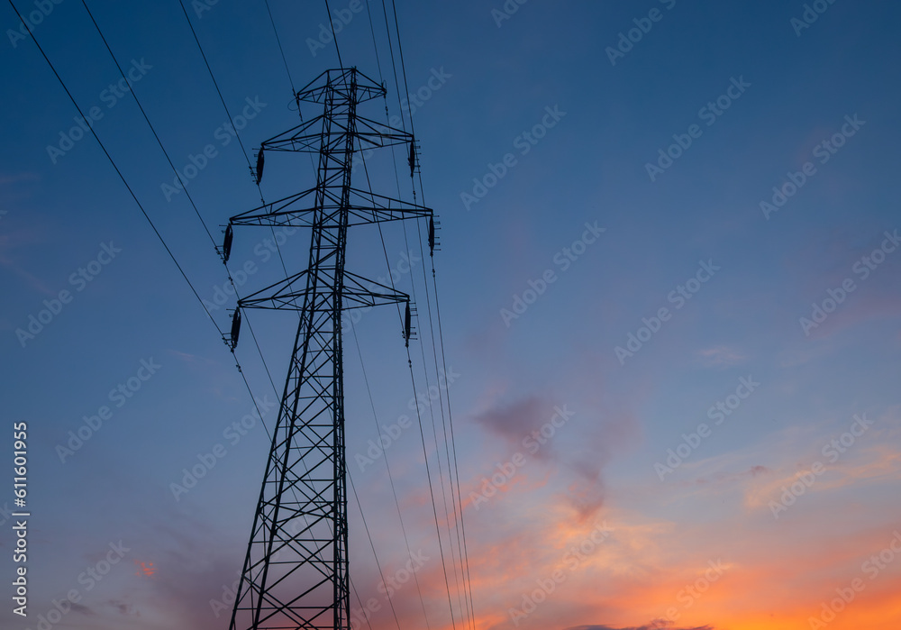 City high-voltage power supply line