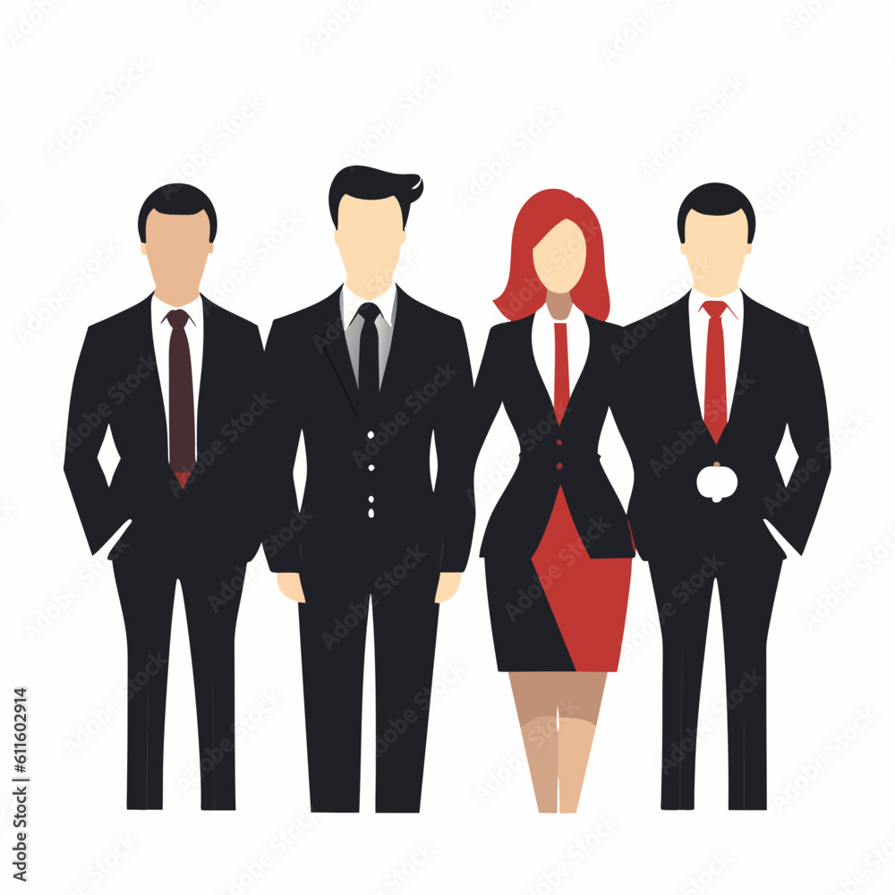 Business people. Businessmen and businesswomen. Vector illustration in flat style Business people. Businessmen and businesswomen. Vector illustration in flat style