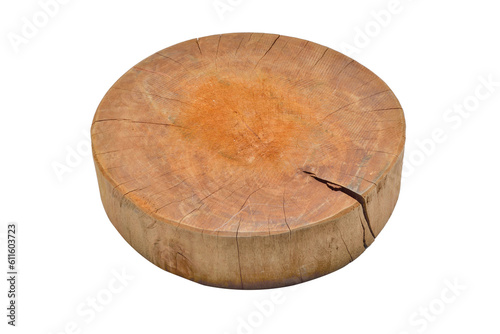wooden cutting board.round wooden cutting board isolated with white background.Foods and Drinks.wooden cutting board isolated.
