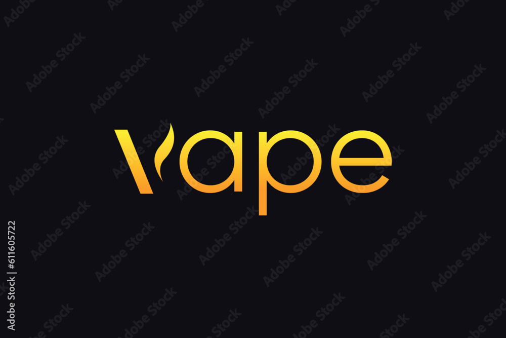 Fototapeta premium Vape logo design template