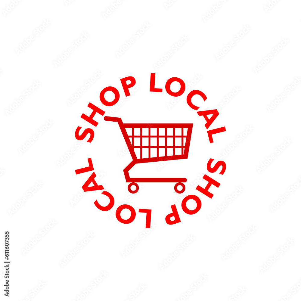 Shop local  icon isolated on transparent background