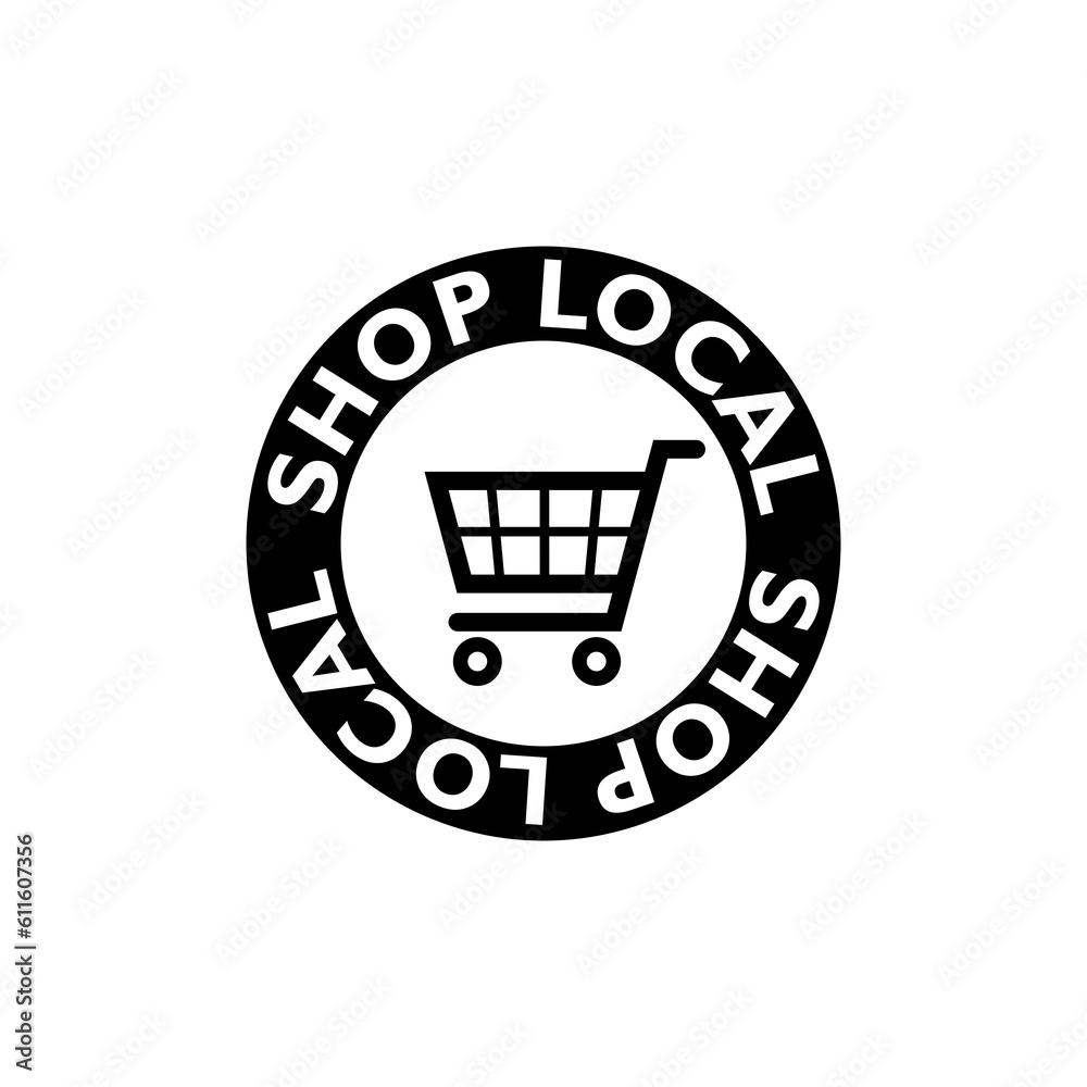 Shop local icon isolated on transparent background Shop local icon isolated on transparent background
