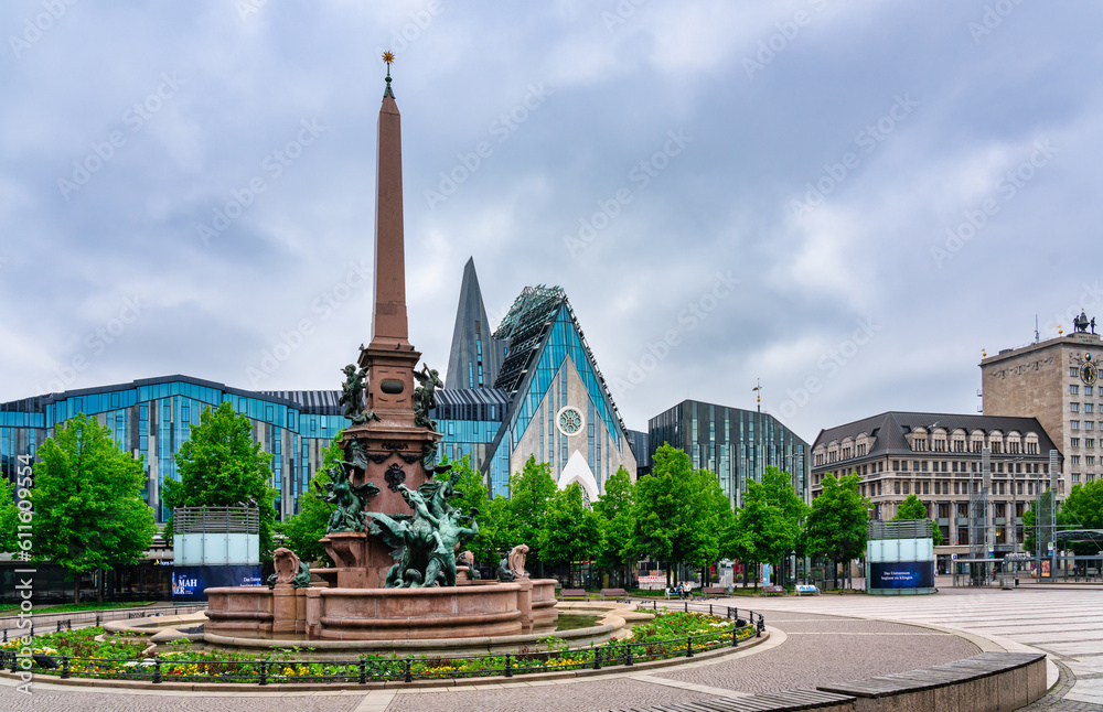 Mendebrunnen in Leipzig