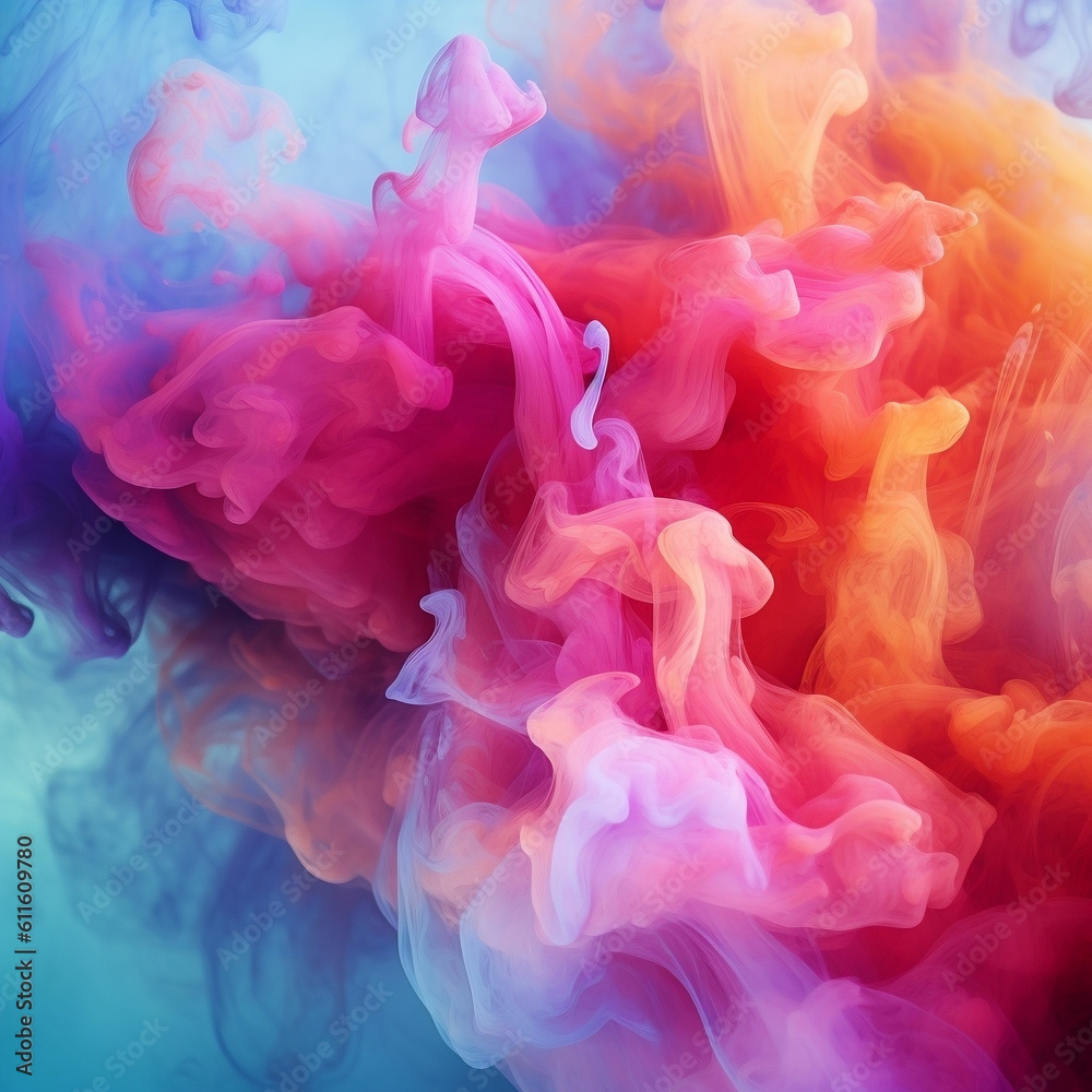 Fototapeta premium abstract colorful smoke background