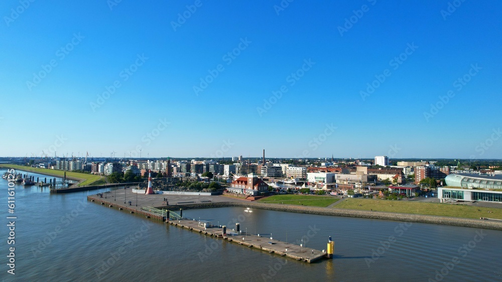 Bremerhaven - port facilities
Aerial view with the drone over the ports of Bremerhaven