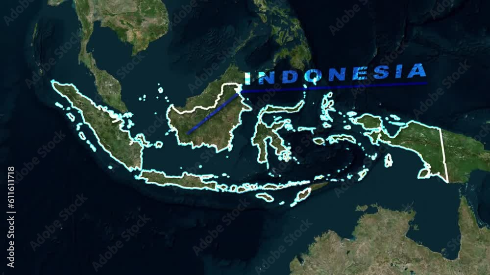 Indonesia Map Animation