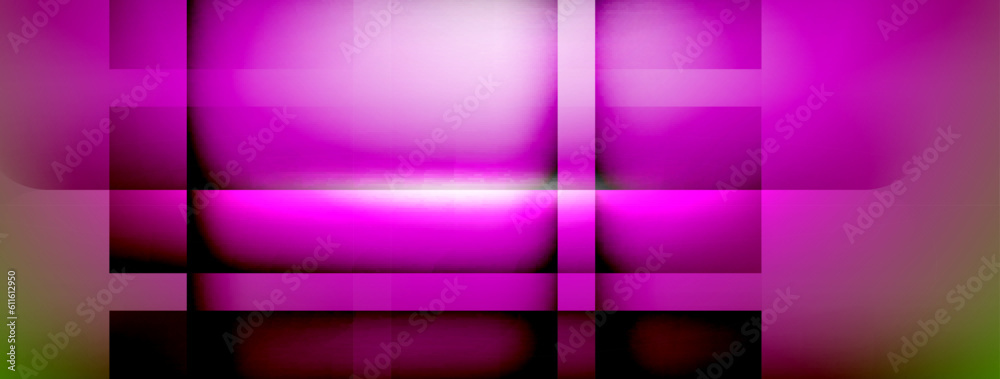 Fototapeta premium Light and shadow squares and lines abstract background