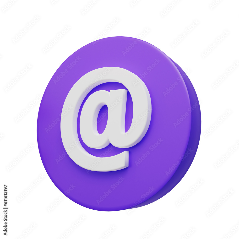 @ Icon. Communication icon symbol. 3D Rendering. @ Icon. Communication icon symbol. 3D Rendering.