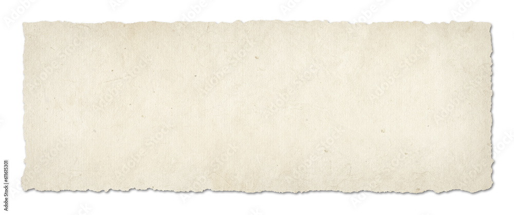 Old parchment paper texture background. Horizontal banner