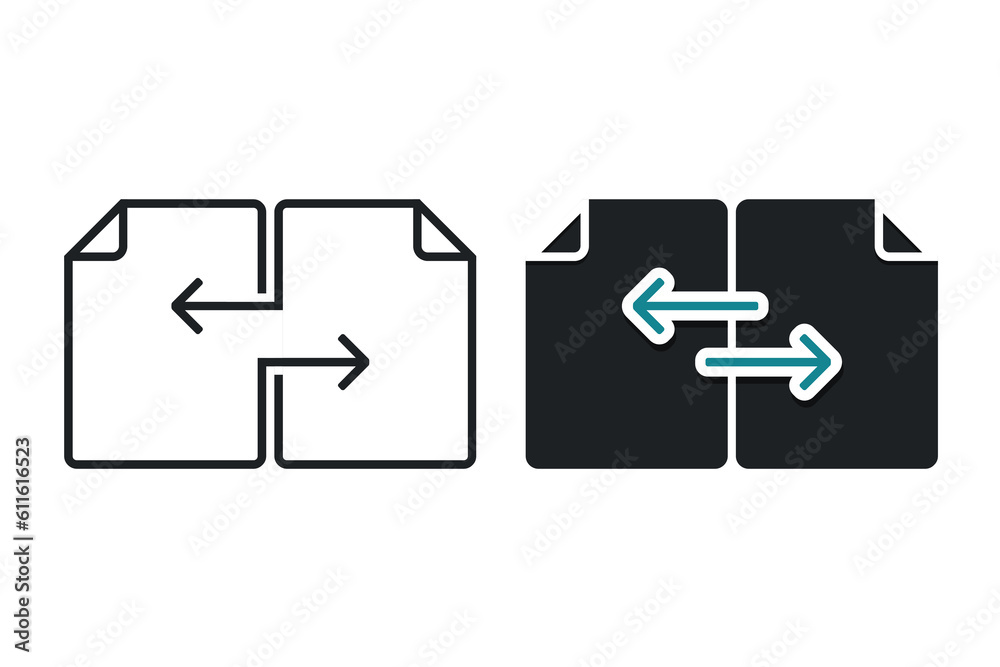 File document sharing icon. Illustration vector File document sharing icon. Illustration vector