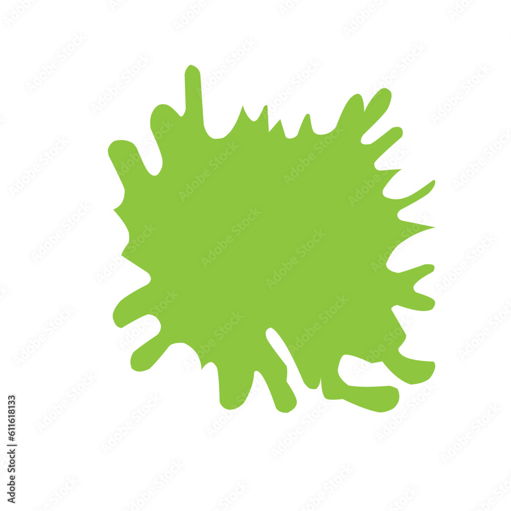 Abstract Green Ink Splat Abstract Green Ink Splat