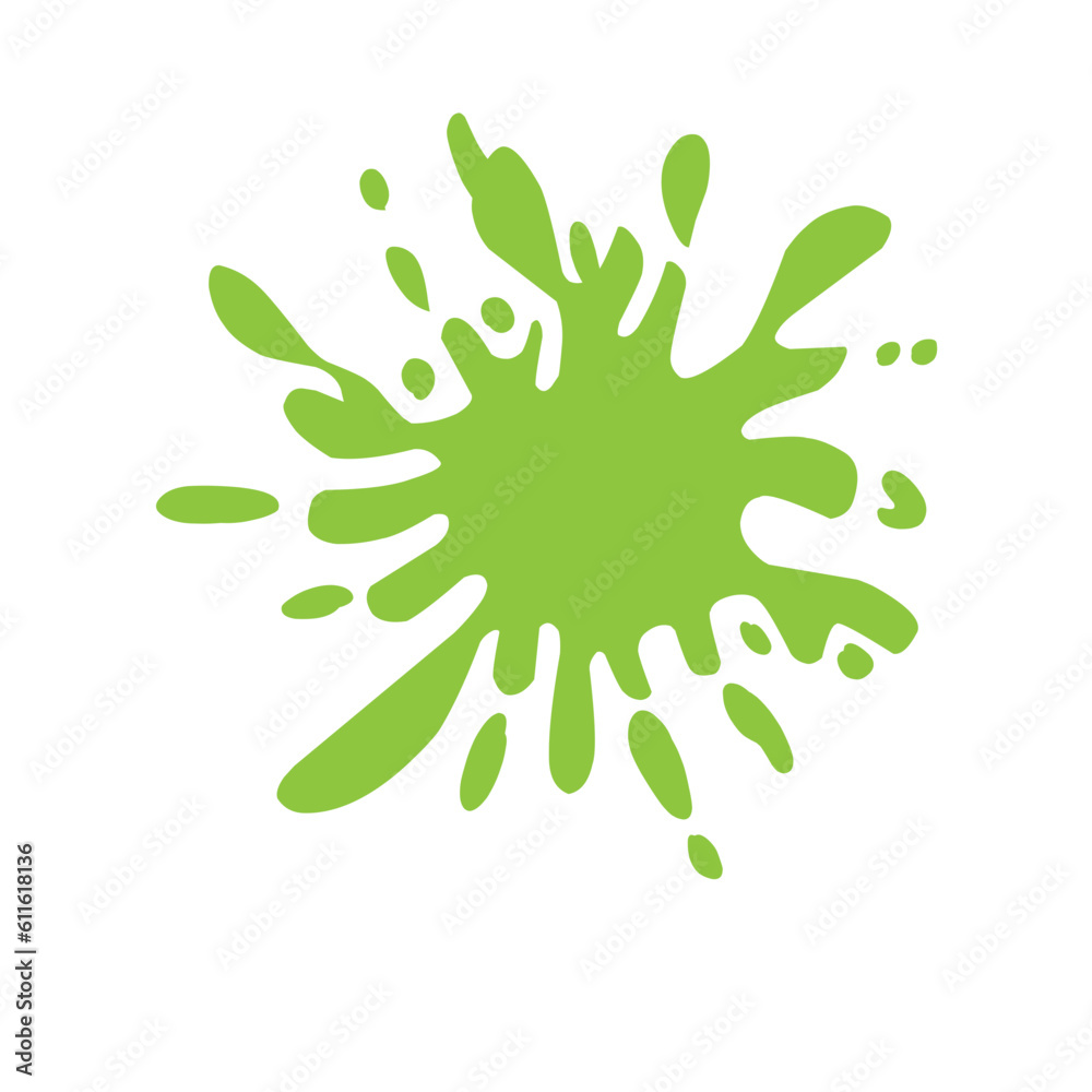 Abstract Green Ink Splat Abstract Green Ink Splat