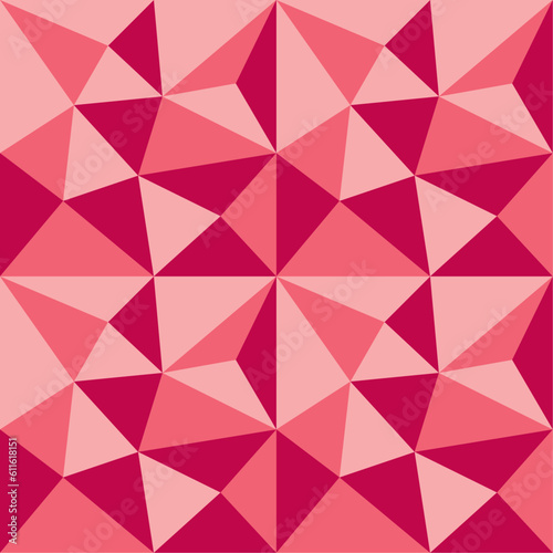 low poly red polygon pattern abstract background