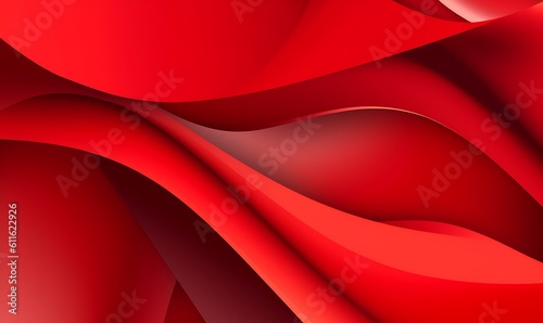 Abstract red orange liquid Wave Background. Generative AI