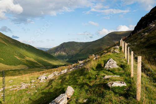 Landscape of the Mach Loop, on the way to Dinas Mawddwy, Gwynedd, Wales photo
