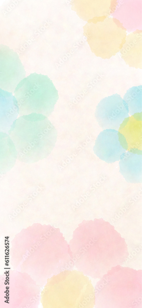 watercolor background with watercolor painting flower pastel