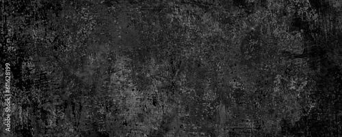 Black and white grunge background with scratches and cracks. Texture, wall, concrete texture background with space