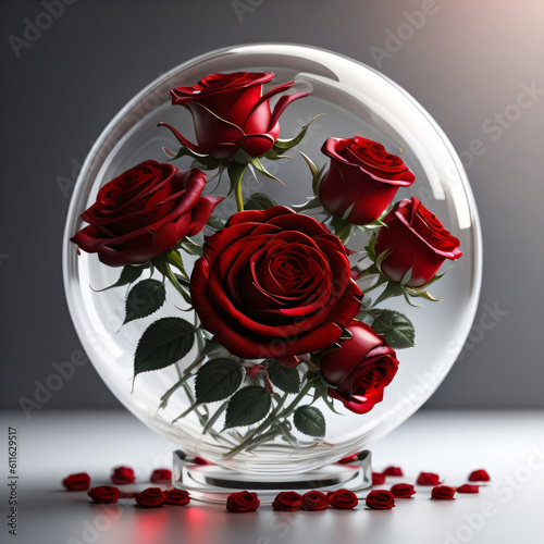 bouquet of red roses