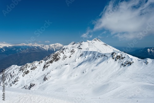 Rosa Khutor Alpine Resort in Sochi. Russia