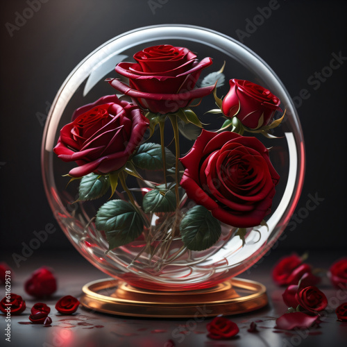 bouquet of red roses