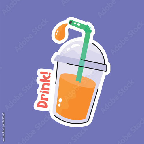 Get your hands on this beautifully designed vector of juice glass, editable icon