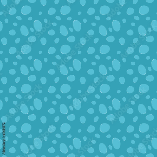 Cosmetic moisturizing liquid drops seamless pattern background. Toner or lotion. Hyaluronic serum. Vector illustration of waterdrops pattern
