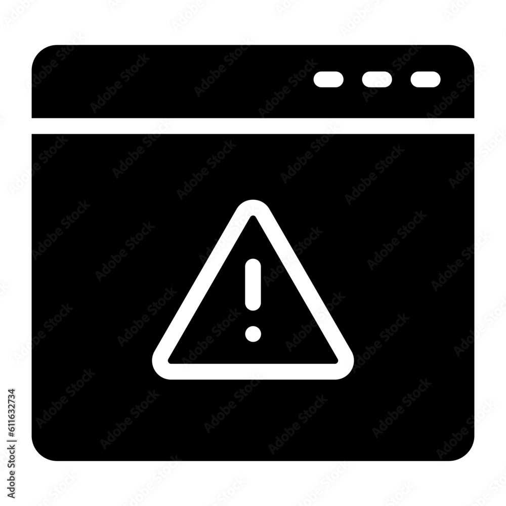 warning, dangger sign in computer laptop warning, dangger sign in computer laptop