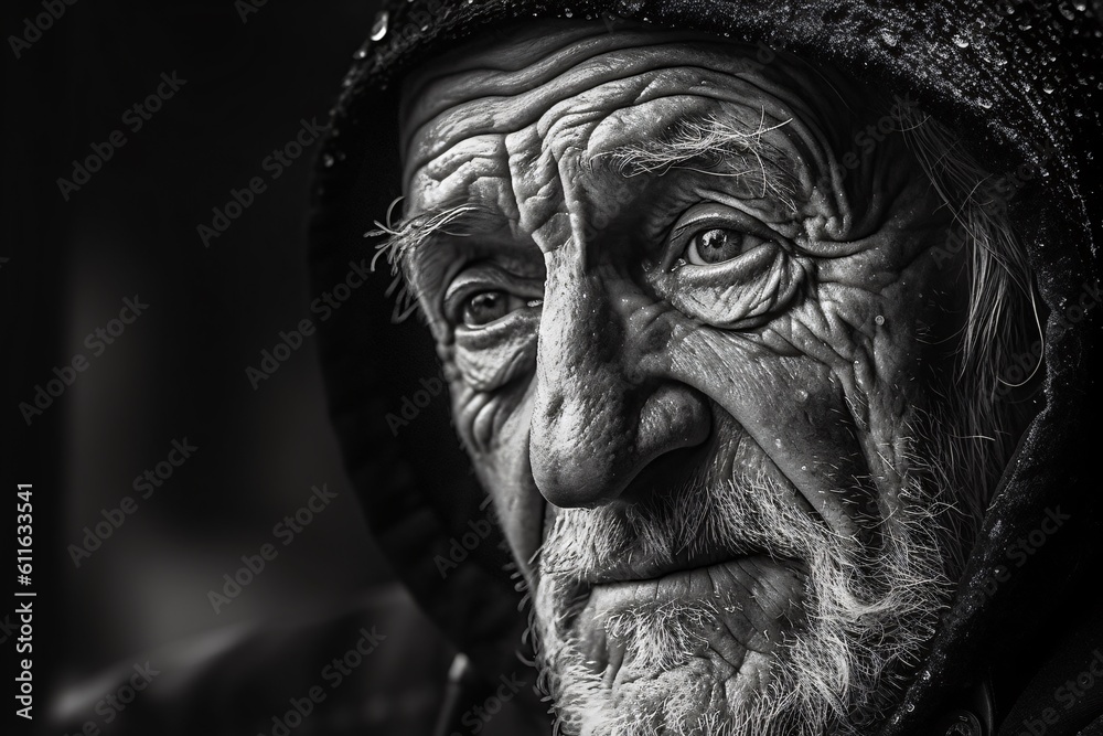 AI generated non existing emotional old man AI generated non existing emotional old man