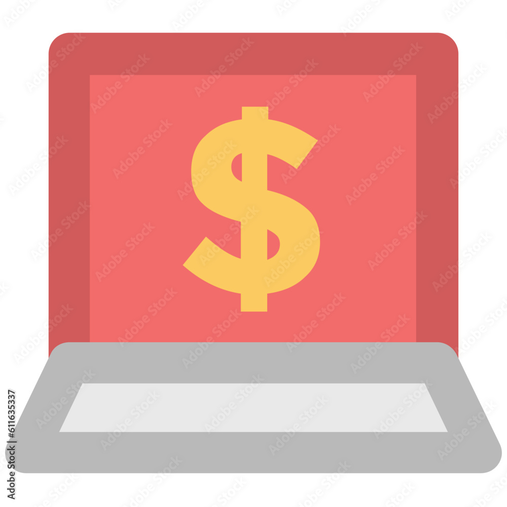 Icon of money sack bold line design Icon of money sack bold line design
