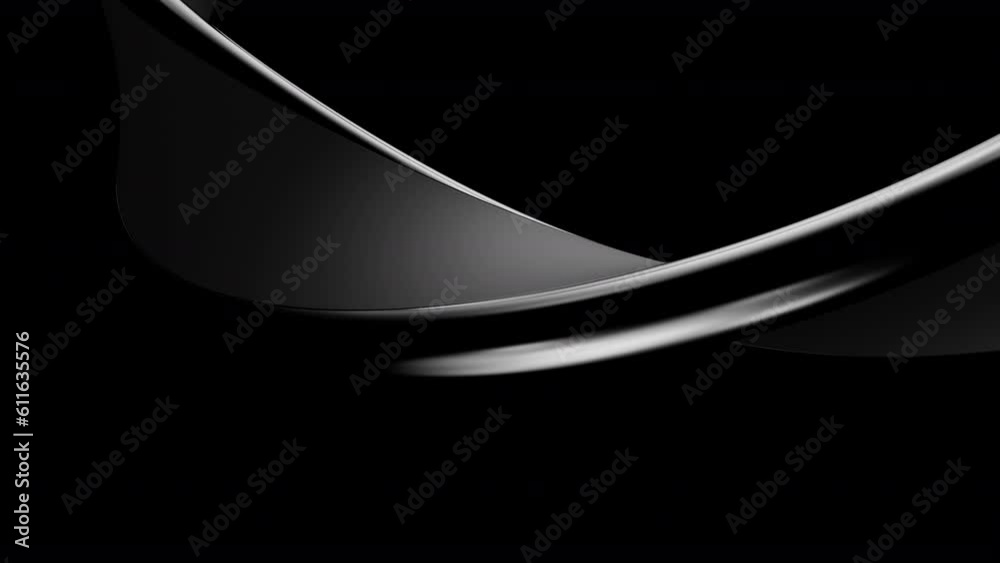 3d Abstract black background looping Animation