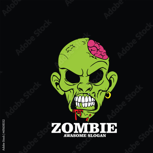 design illustration mascot icon zombie