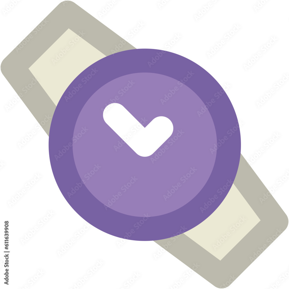 Line icon of a wrist watch Line icon of a wrist watch