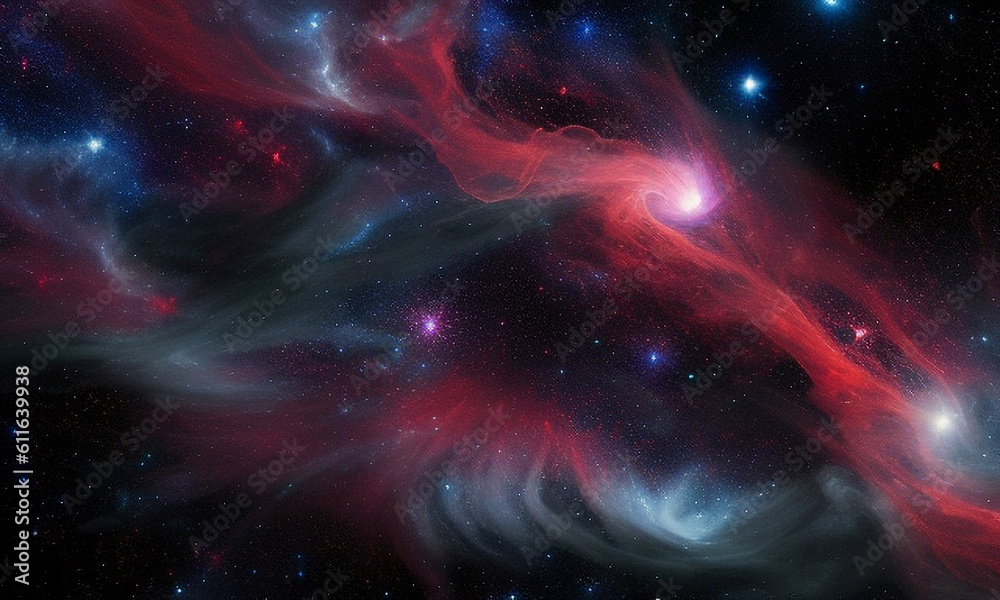 background with nebula and stars with space, projection space and cosmic dust Generative AI background with nebula and stars with space, projection space and cosmic dust Generative AI