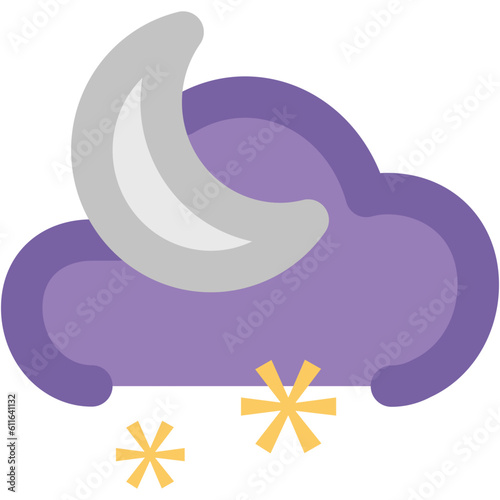 A sunny cloud bold line icon © Vectors Market
