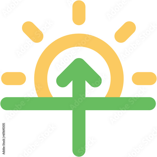 Windsock denoting forecast in bold line icon