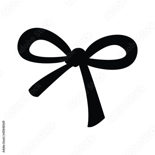 gift ribbon, tie vector, silhouette bow vector, gift 