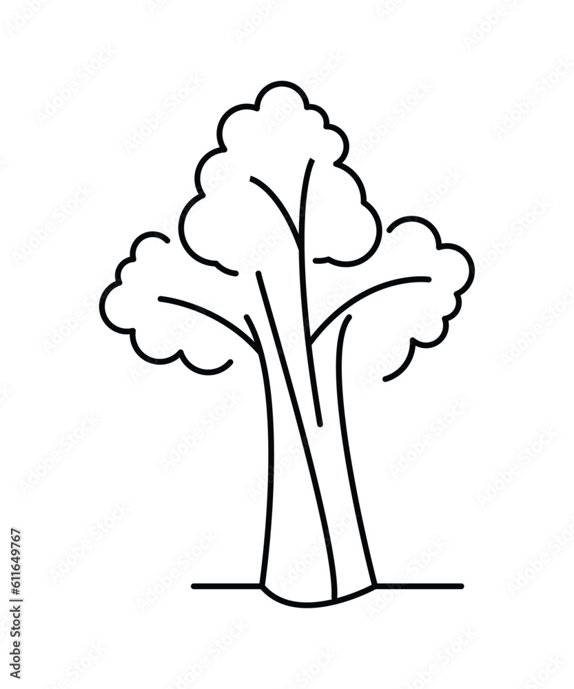 tree icon, vector best line icon. tree icon, vector best line icon.