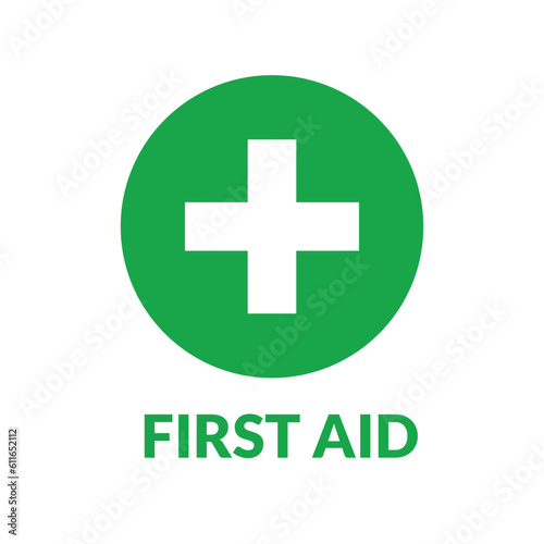 First aid icon, First aid symbol vector design plus icon