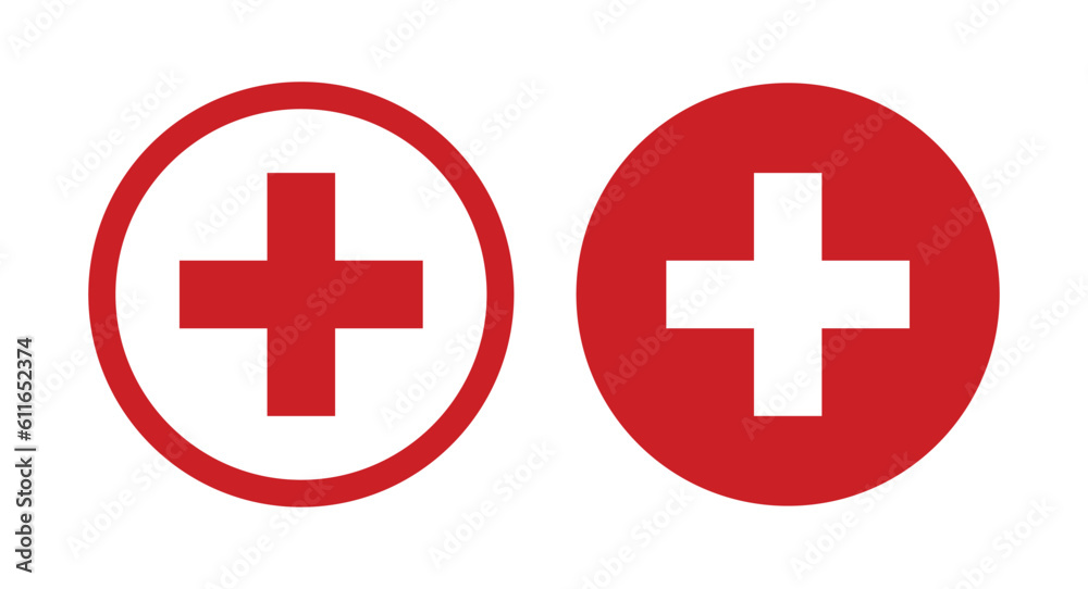 First aid icon, First aid symbol vector design plus icon First aid icon, First aid symbol vector design plus icon