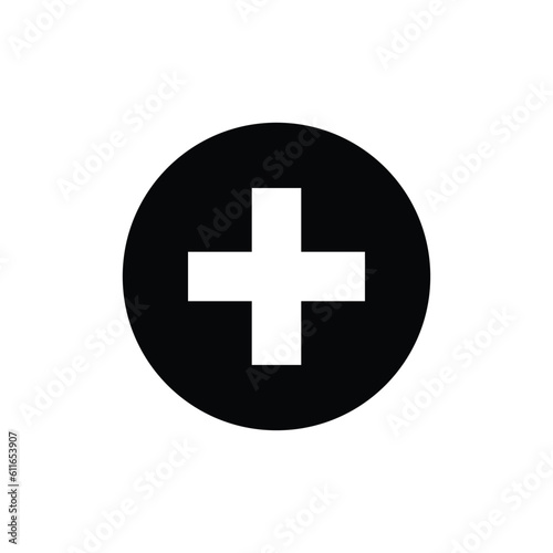 First aid icon, First aid symbol vector design plus icon