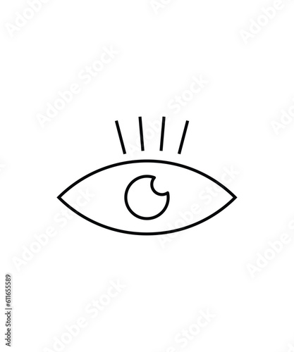 eye icon, vector best line icon. © OmKumawat